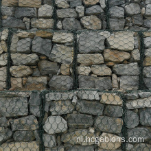 Defensieve barrières Groen PVC Gabion -draadgaas